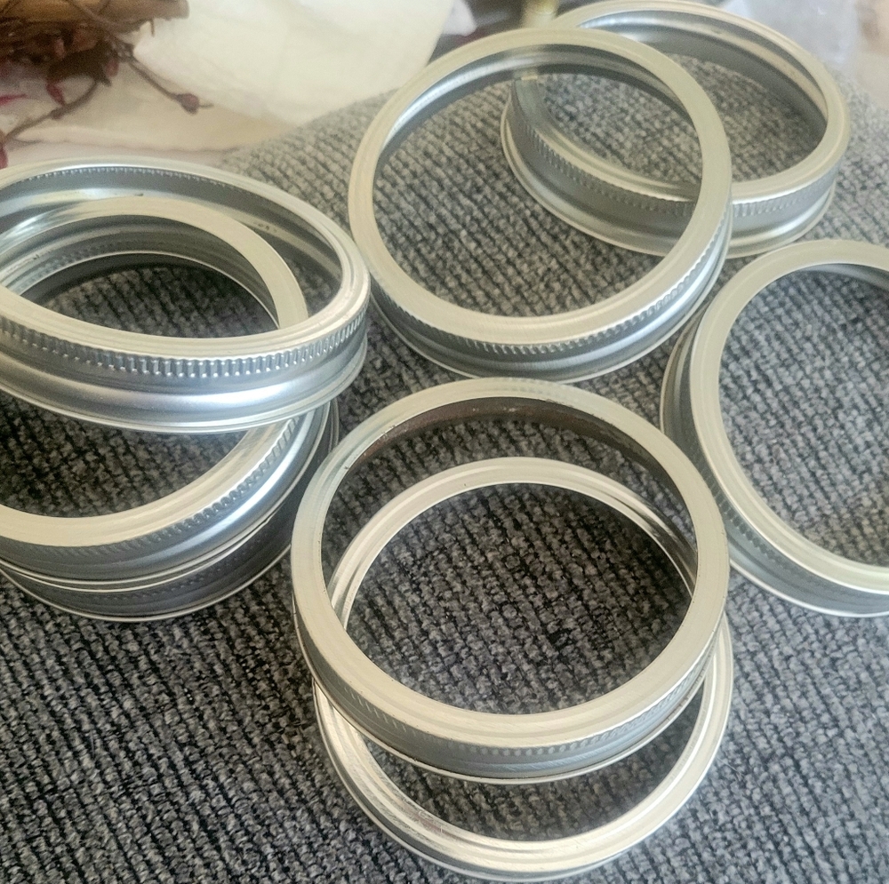 8 canning jar rings only
